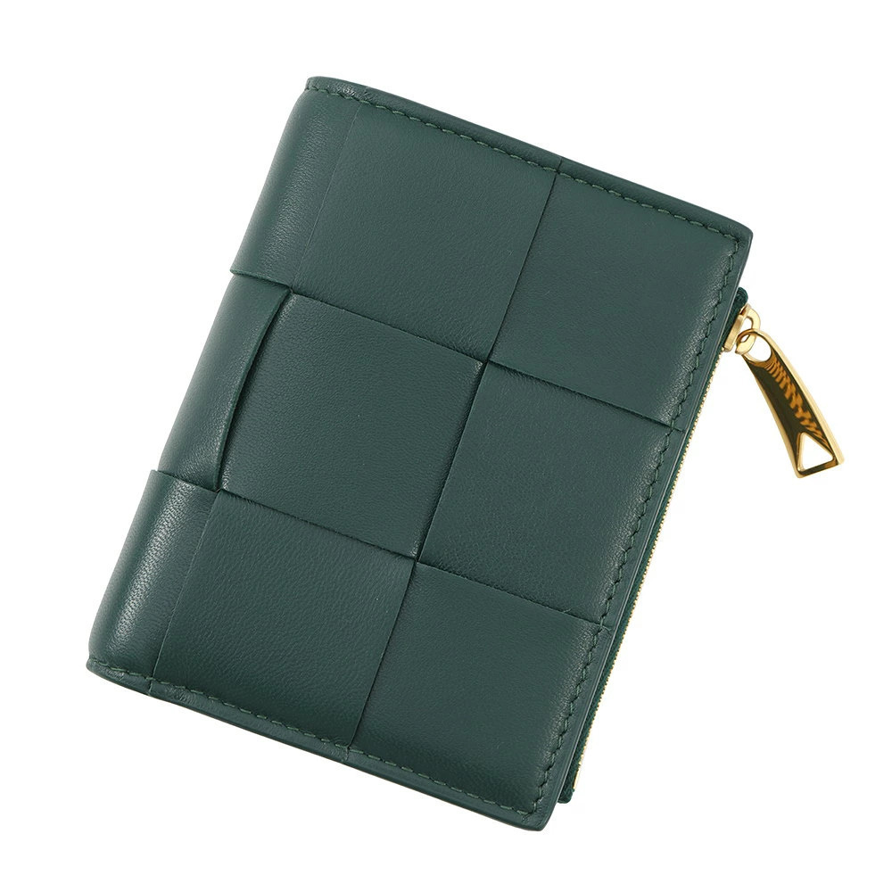 Bottega Veneta Bi fold Wallet Maxi Intrecciato Cassette Calf Leather